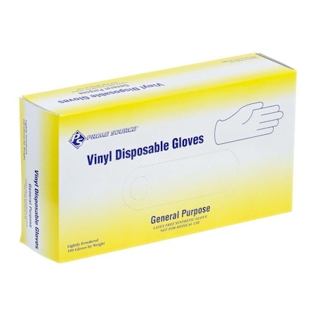 Vinyl General Purpose Gloves, Lightly Powdered, Small, 100 Per Box